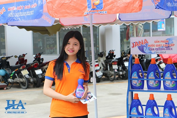 In đồng phục áo phông bán hàng lưu động tại Hải Anh đảm bảo chất lượng.