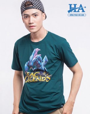 Màu xanh đậm cũng là gam màu được sử dụng nhiều trong may áo game liên minh