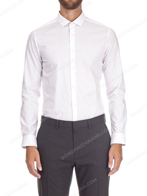 Đồng phục áo sơ mi nam công sở màu trắng