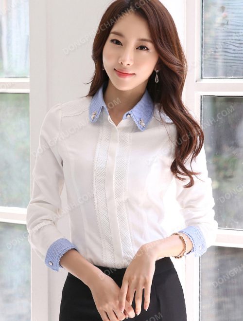 Đồng phục áo sơ mi nữ công sở 18
