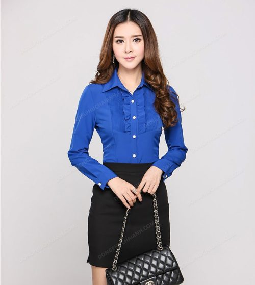 Mẫu đồng phục zuyp chân váy công sở được ưa chuộng nhất 2018