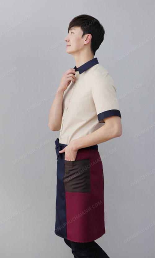 đồng phục nhân viên nữ áo phông tạp dề
