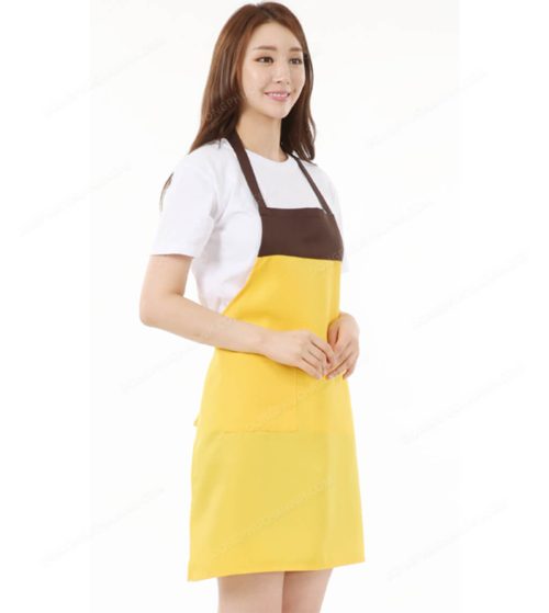 đồng phục nhân viên nữ áo phông tạp dề