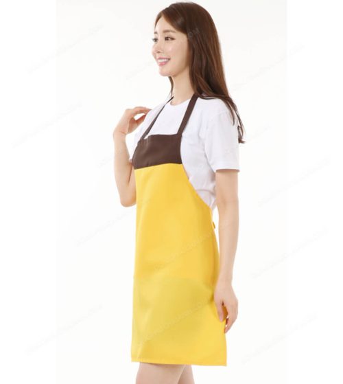đồng phục nhân viên nữ áo phông tạp dề