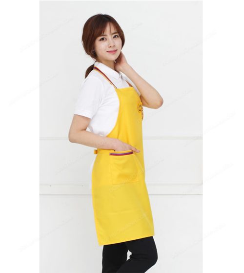 đồng phục nhân viên nữ áo phông tạp dề