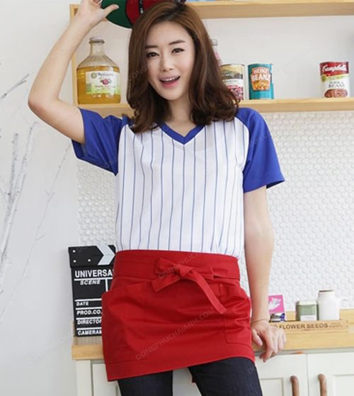 Đồng phục nhân viên áo phông - tạp dề 08