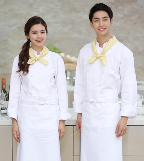 Mẫu đồng phục tạp dề thiết kế đơn giản