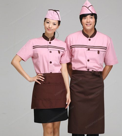 Đồng phục tạp dề kiểu dáng đơn giản mà tiện lợi
