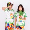Đồng phục đi biển họa tiết hoa lá