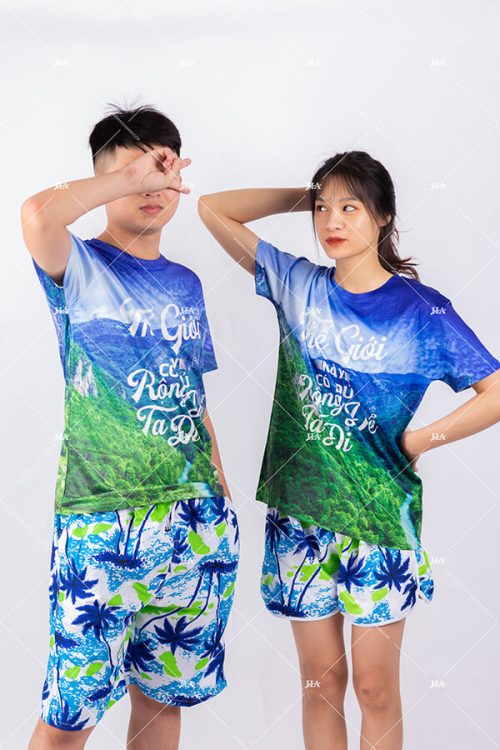 Đồng phục du lịch ombre