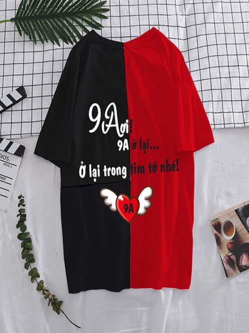áo lớp màu đỏ đen
