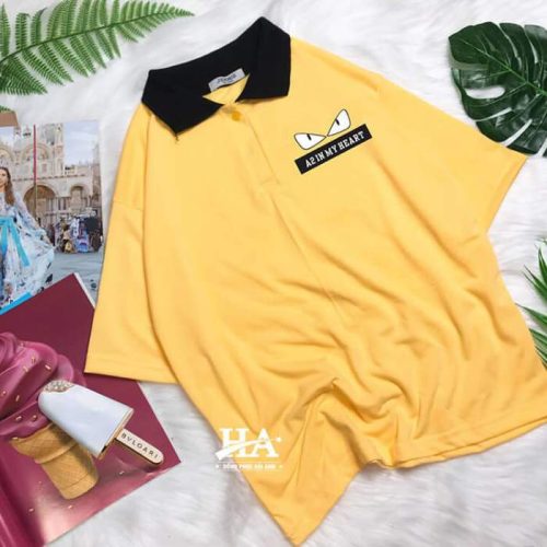 Mẫu đồng phục lớp màu vàng nổi bật