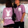 Mẫu Áo Lớp Phản Quang Cổ Bẻ Màu Tím Cà 12D2