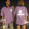 Mẫu Áo Lớp Phản Quang Cổ Bẻ Màu Tím Cà A7