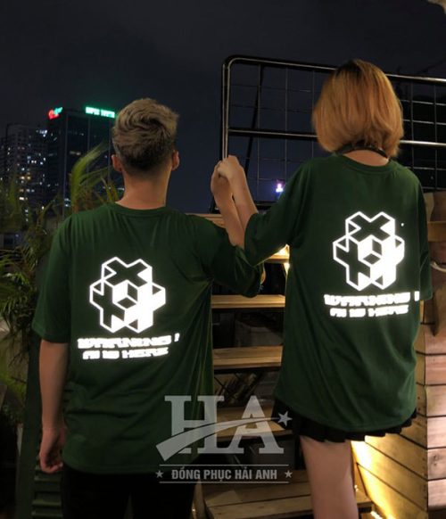 Áo Lớp Phản Quang Cổ Tròn Màu Rêu