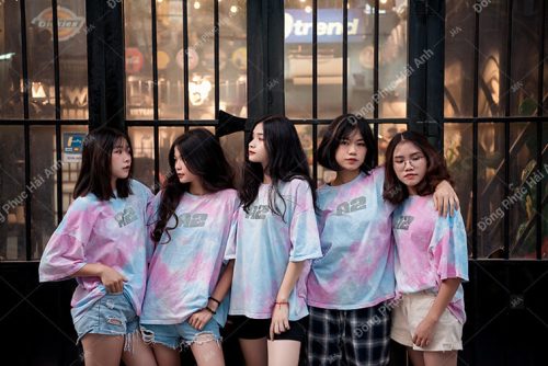 Mẫu áo lớp Tie dye 07