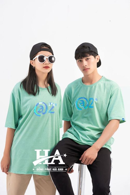 Mẫu áo lớp Hologram màu Xanh Sea A2