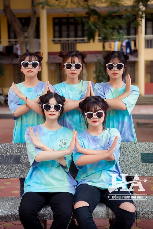 mẫu áo lớp tie dye số 14