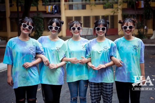 mẫu áo lớp tie dye số 14