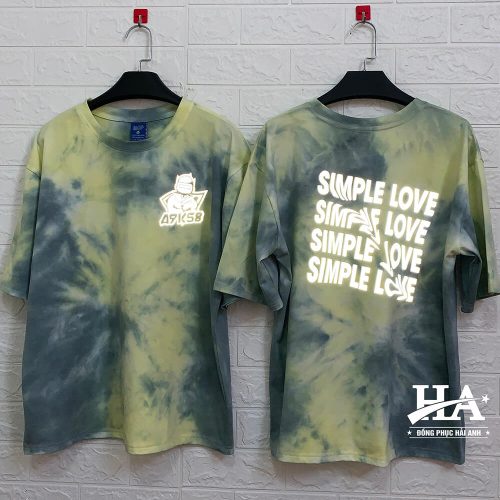 Mẫu áo lớp tie dye Vàng Chanh