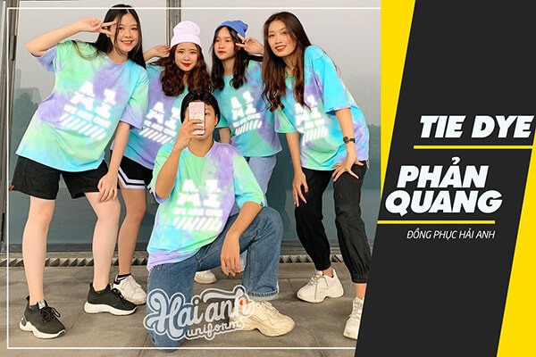 Áo lớp Tie dye phản quang