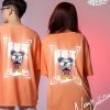 Mẫu áo lớp phản quang in decal màu cam coral