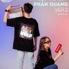 Mẫu áo lớp phản quang in decal màu đen 