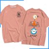 Mẫu áo lớp oversize cổ tròn màu hồng peachy