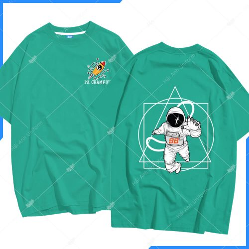 Mẫu áo lớp oversize cổ tròn màu lý ak30