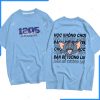 Mẫu áo lớp oversize cổ tròn màu xanh avatar