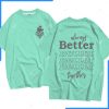 Mẫu áo lớp oversize màu xanh sea