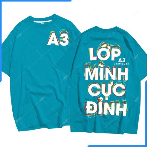 Mẫu áo lớp oversize màu lý A3