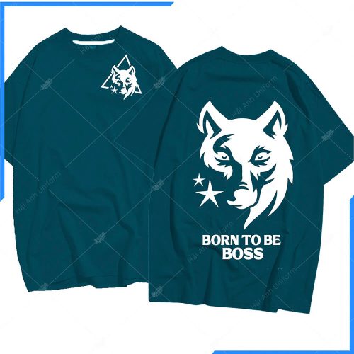 Mẫu áo lớp oversize màu lý đậm