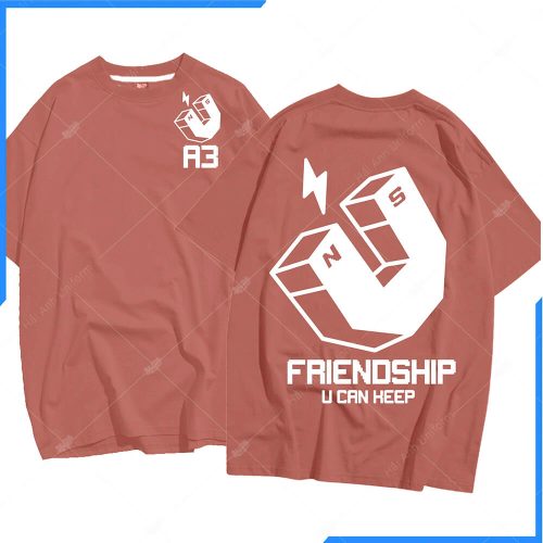 Mẫu áo lớp oversize màu ruốc hồng A3
