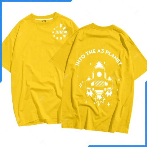 Mẫu áo lớp oversize màu vàng chanh 9A2