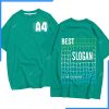 Mẫu áo lớp oversize màu xanh A4