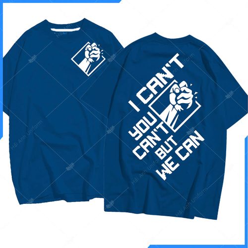 Mẫu áo lớp oversize màu xanh bích