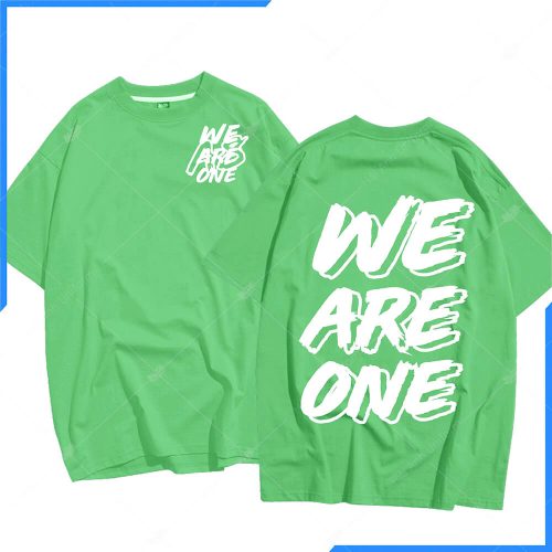 Mẫu áo lớp oversize màu xanh bơ