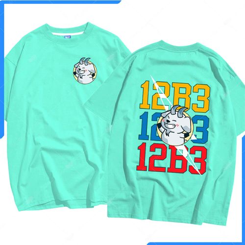 Mẫu áo lớp oversize màu xanh mint 12B3
