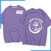 Mẫu áo lớp oversize màu tím A2