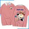 Mẫu áo lớp Lucky màu ruốc hồng