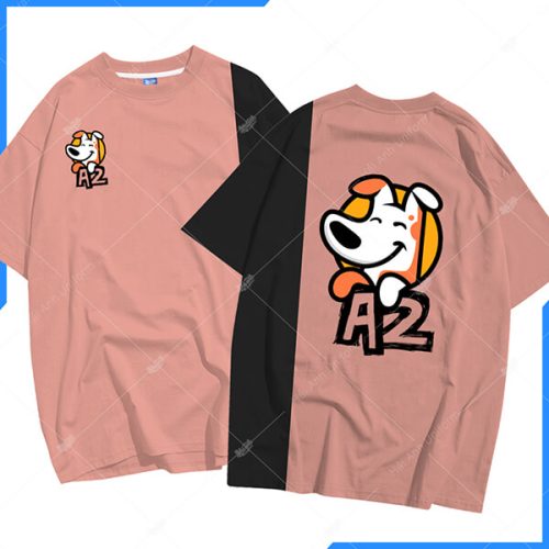 Mẫu áo lớp colormix màu ruốc + đen A2