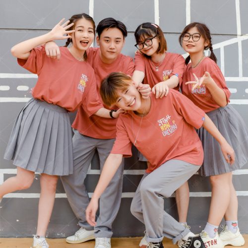 Mẫu áo lớp oversize dry màu bã trầu