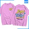 Mẫu áo lớp oversize Rosy màu tím hồng