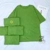 Áo thun Cotton TC rêu vàng giá sỉ chỉ 45K