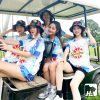 Mẫu áo thun đồng phục du lịch slogan "Summer Time"