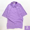 Mẫu áo thun màu tím cà cổ bẻ giá chỉ 59K