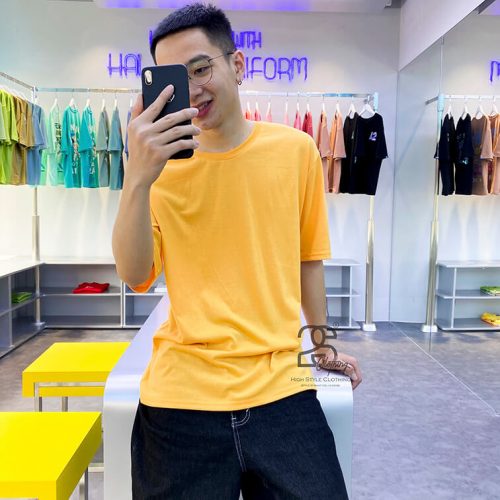 Áo thun màu vàng bò HOT TREND giá siêu rẻ, chất lượng tốt