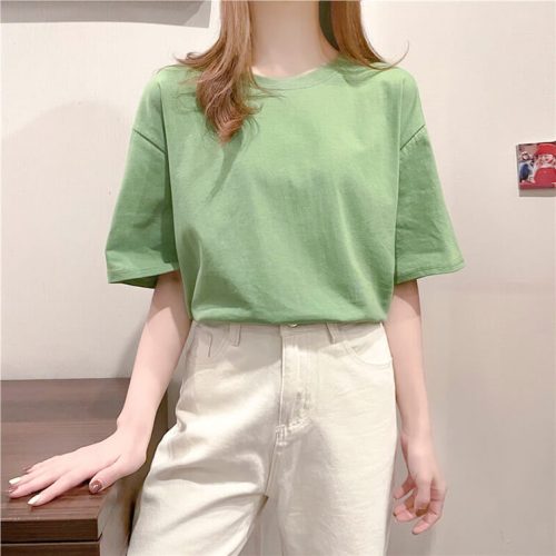 Mẫu áo thun màu xanh hulk cổ tròn chất lượng nhất