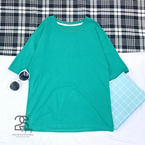 Mẫu áo thun màu xanh lý giá sỉ 29K chất lượng tốt